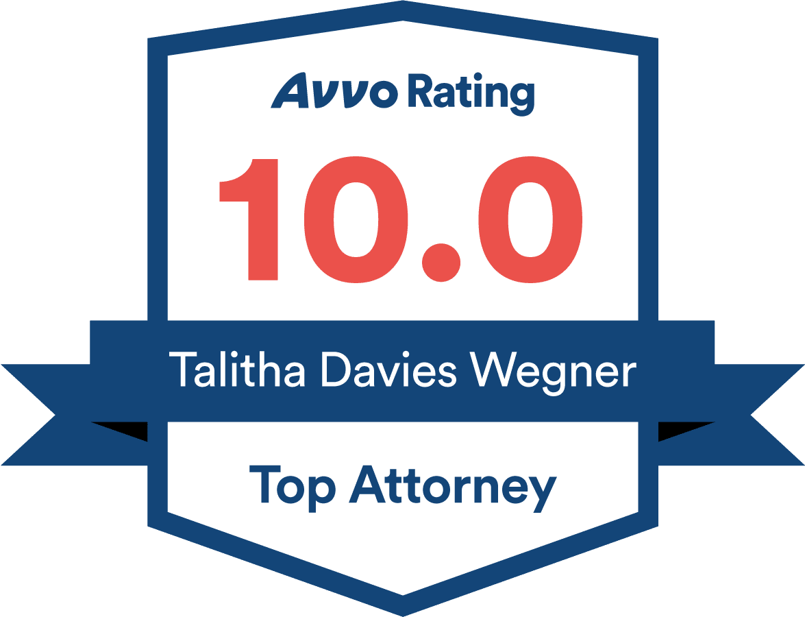 Talitha Davies Wegner, AVVO rating badge